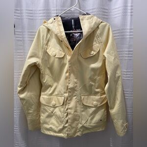 Burton Sherpa lined yellow ski/snowboarding winter jacket
